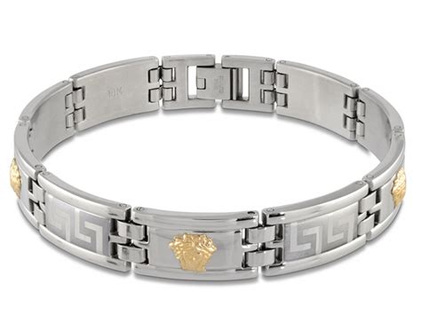 bracelet versace en inoxydable|Versace Bracelets for Women .